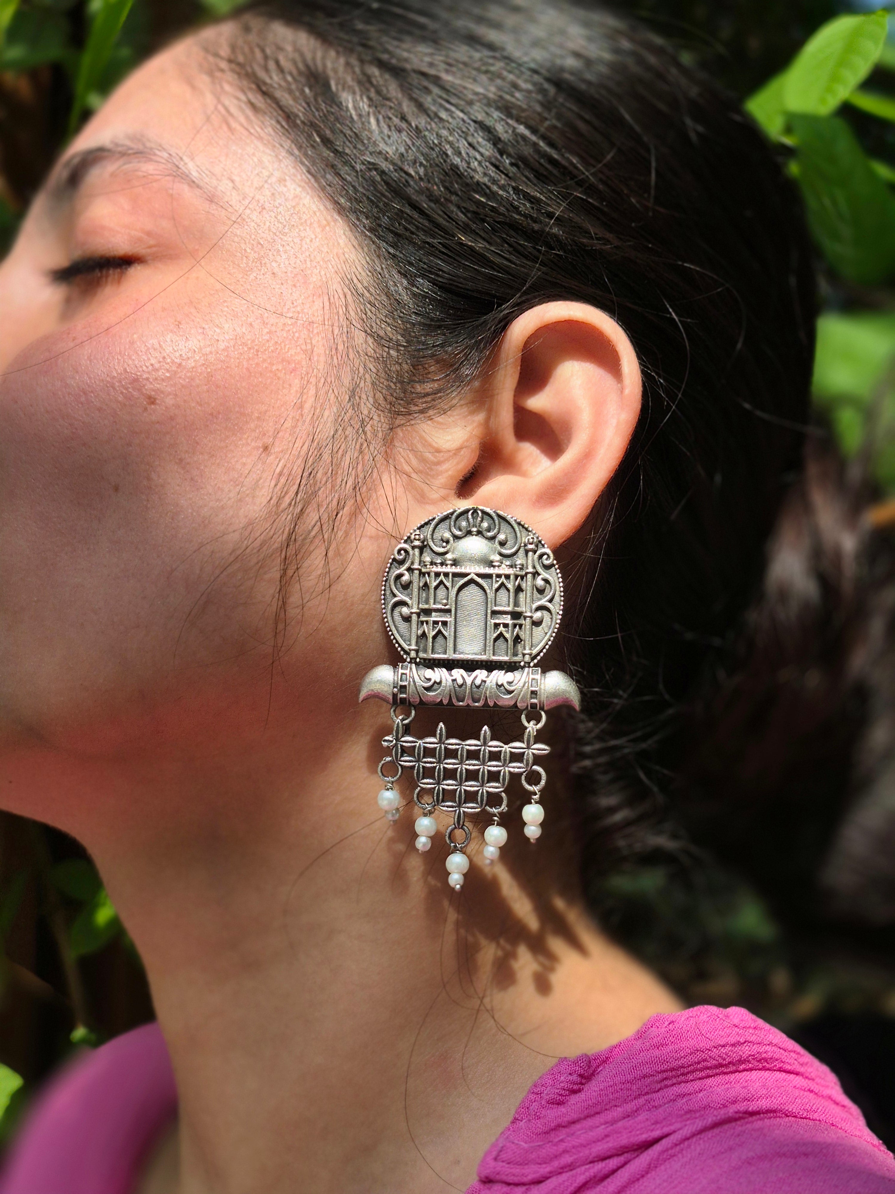 Taj Mahal Inspired Earrings