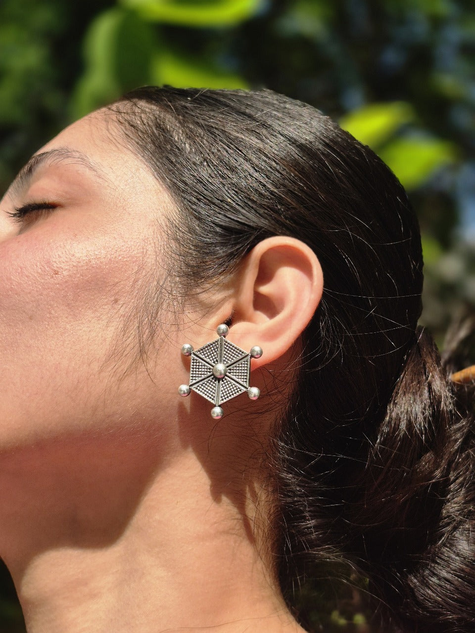 Tribal Hexa Studs