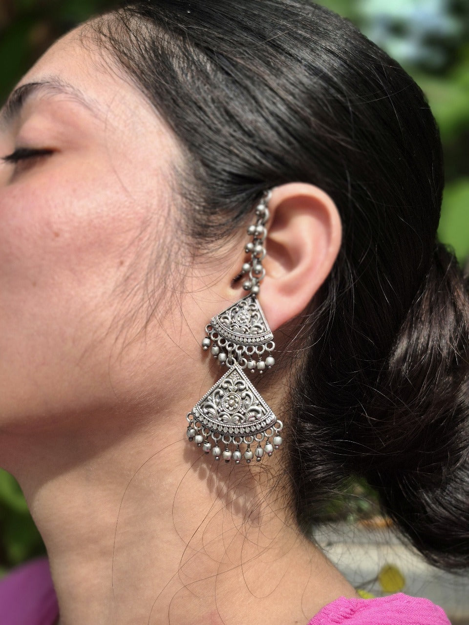 Meera Fan Jhumkis