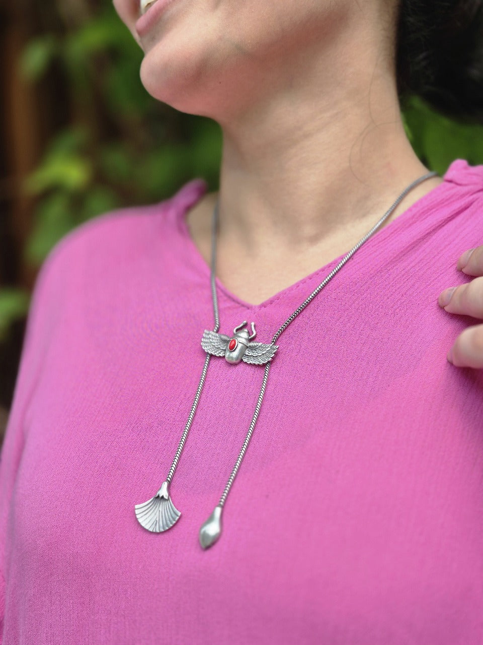 Silver Scarab Pendant