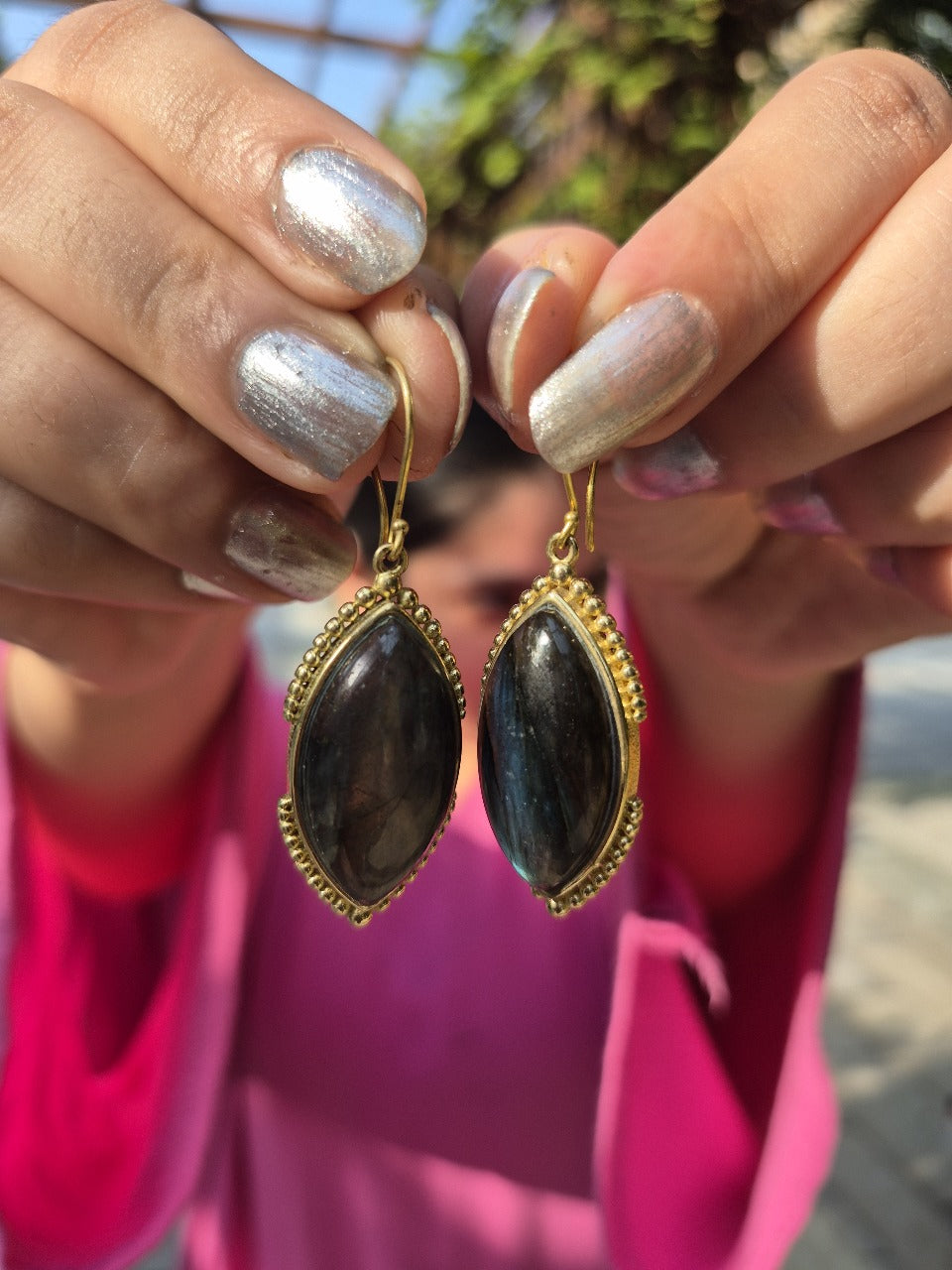 Labradorite Earrings