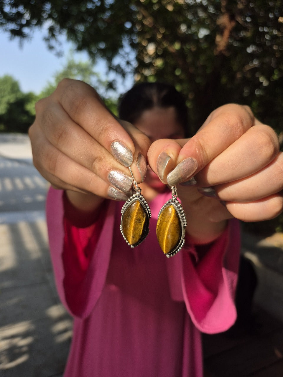 Tiger Eye Earrings