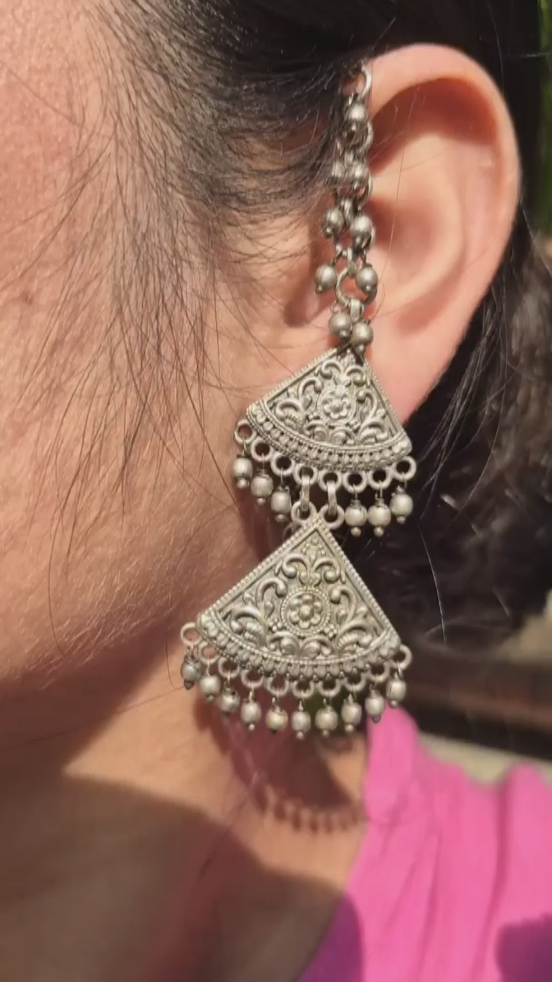 Meera Fan Jhumkis