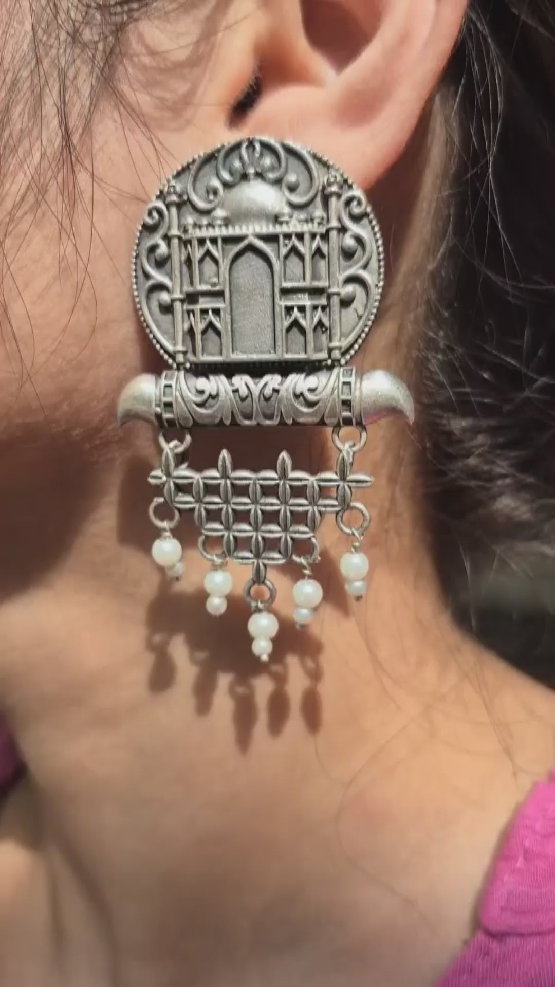 Taj Mahal Inspired Earrings